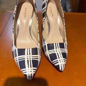 Black and White Coach shoes